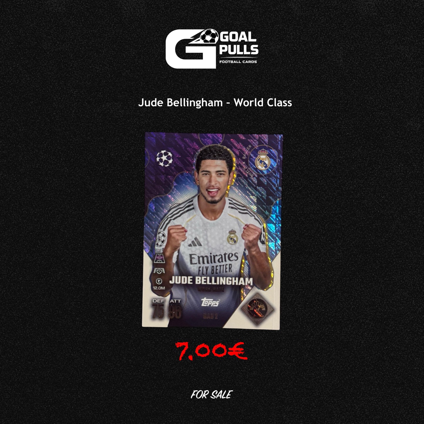 Jude Bellingham World Class Card | Topps Match Attax | Real Madrid